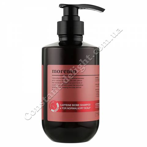 Кофеїн-биом шампунь проти випадіння волосся для сухої і нормальної шкіри голови Moremo Caffeine Biome Shampoo For Normal & Dry Scalp 500 ml