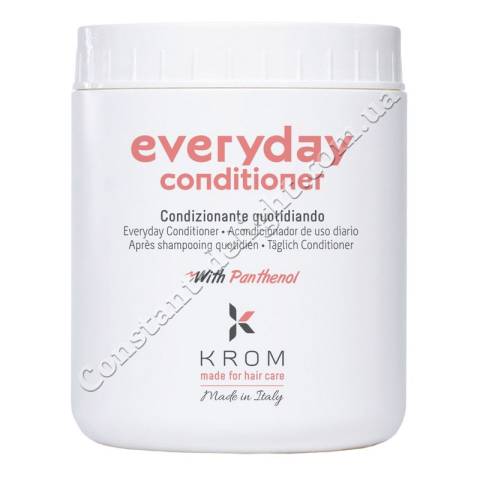 Кондиционер для ежедневного ухода за волосами с пантенолом Krom Everyday Conditioner 1000 ml