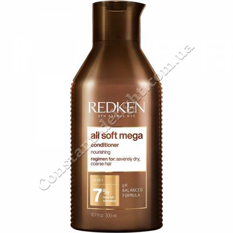 Кондиціонер для харчування дуже сухого волосся Redken All Soft Mega Nourishing Conditioner 300 ml