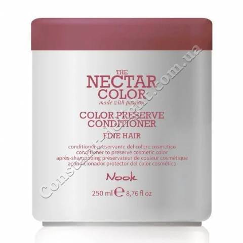 Кондиціонер Стійкість Кольори для тонких і нормального волосся Nook The Nectar Color Fine Hair Color Preserve Conditioner 250 ml
