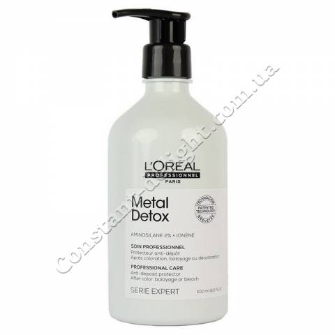 Крем-гель для попередження металевих накопичень в волоссі після фарбування і освітлення L'Oreal Professionnel Serie Expert Metal Detox Anti-Deposit Protector 500 ml