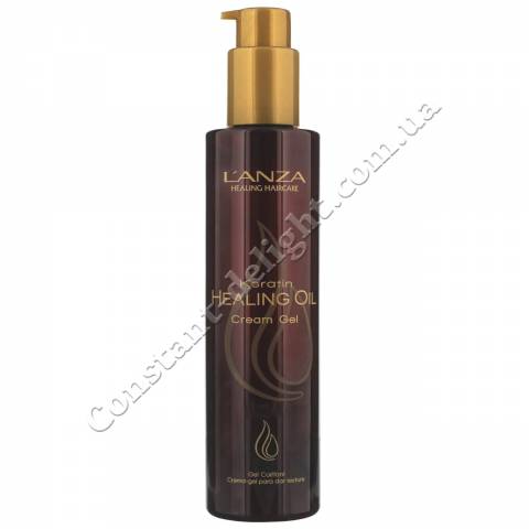Крем-гель для волос с кератиновым эликсиром L'anza Keratin Healing Oil Cream Gel 200 ml
