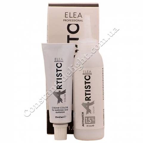 Крем-краска для бровей и ресниц Elea Professional Artisto Cream Color for Eyebrows and ml Eyelashes 40 ml+60 ml