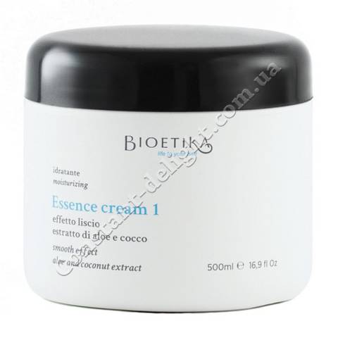 Крем-маска для зволоження та відновлення кучерявого та хімічно обробленого волосся Bioetika Essence Cream 1 Moisturizing 500 ml