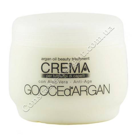 Крем-маска для зволоження та відновлення пошкодженого волосся Bioetika Gocce D`Argan Crema 500 ml