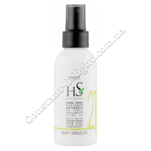 HS Milano Emmedi 21 Anti-Frizz Straightening Cream Spray Крем-спрей для разглаживания волос 100 ml