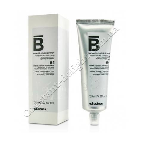 Крем для химического выпрямления тонких волос Davines Protective relaxing cream #1, 125 ml