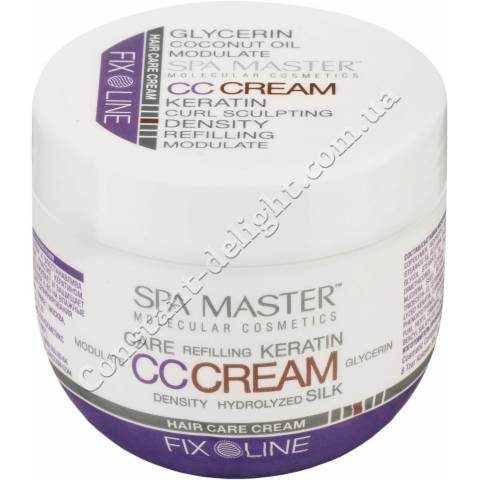 Крем для волосся ущільнюючий з кератином середньої фіксації Spa Master Fix Line Hair Care Cream with Keratin 100 ml