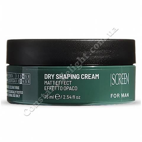 Крем чоловічий моделює з матовим ефектом середньої фіксації Screen For Man Matt Effect Dry Shaping Cream 75 ml