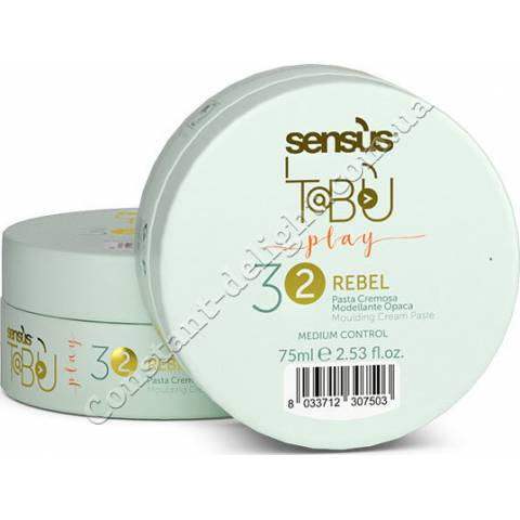 Кремообразная паста середньої фіксації для волосся Sens.us Tabu Rebel Pasta 32, 75 ml