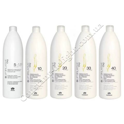 Кремообразный оксидант для волос Farmagan Superlative Oxy 1,5%, 3%, 6%,9%, 12% 950 ml