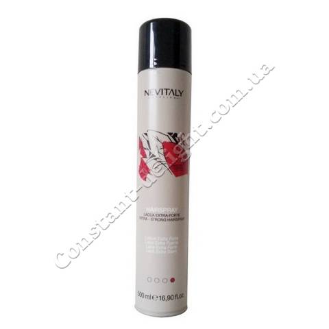 Лак для волосся екстра сильної фіксації Nevitaly HAIR SPRAY Extra Strong Hairspray 500 ml