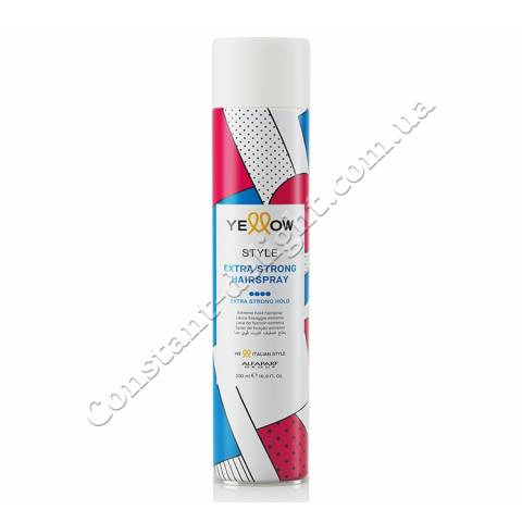 Лак для волос экстрасильной фиксации Yellow Style Extra Strong Hairspray 500 ml