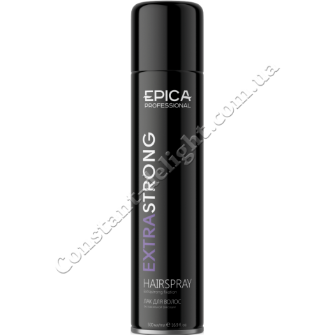 Лак для волосся екстрасильної фіксації Epica Professional Extra Strong Hairspray 500 ml