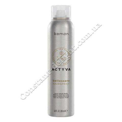 Лак для волос на основе льняного масла Kemon Actyva Bellessere Hairspray 200 ml