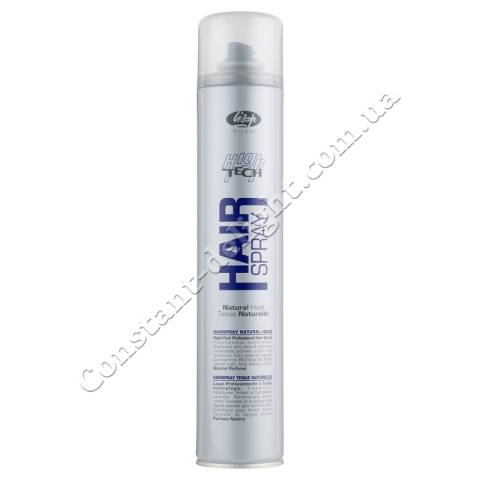 Лак для волосся нормальної фіксації Lisap High Tech Hair Spray Natural 500 ml