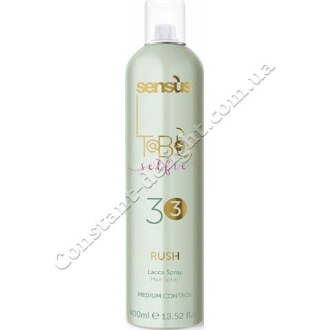 Лак для волосся середньої фіксації Sens.us Tabu Rush Lacca Spray 33, 400 ml