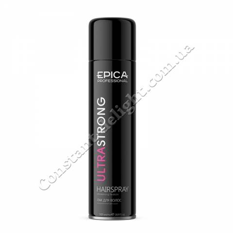 Лак для волос ультрасильной фиксации Epica Professional Ultra Strong Hairspray 500 ml