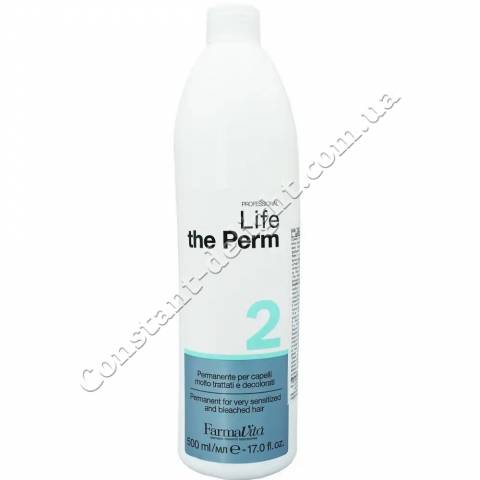 Химическая завивка для волос (поврежденные) FarmaVita Life Perm 2, 500 ml