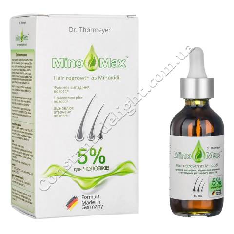 MinoMax 5% Hair Regrowth Lotion Лосьон для стимуляции роста и против выпадения волос для мужчин и женщин 60 ml