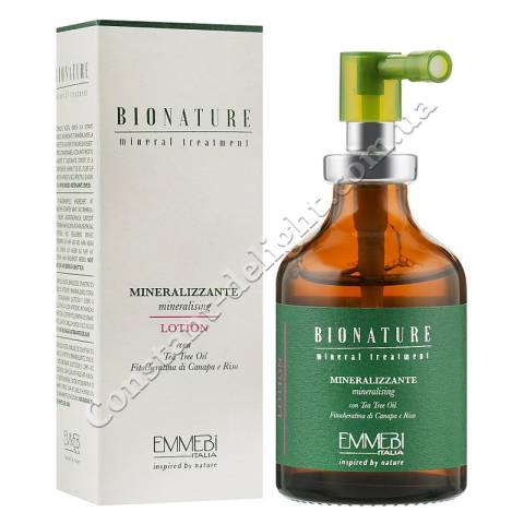 Лосьйон для волосся мінералізуючий з олією чайного дерева Emmebi Italia BioNatural Mineral Treatment Mineralizing Lotion 50 ml