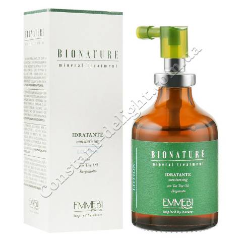 Лосьйон для волосся зволожуючий з олією чайного дерева Emmebi Italia BioNatural Mineral Treatment Moisturising Lotion 50 ml