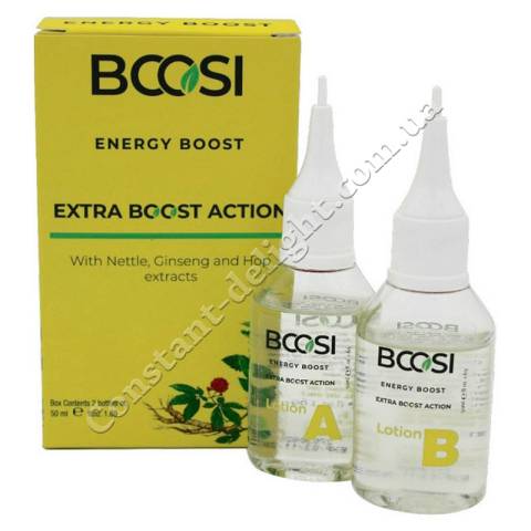 Лосьон против выпадения волос Kleral System Bcosi Energy Boost Extra Boost Action 2x50 ml