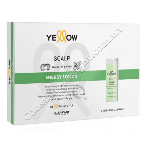 Лосьйон проти випадіння волосся в ампулах Yellow Scalp Energy Lotion 6x13 ml