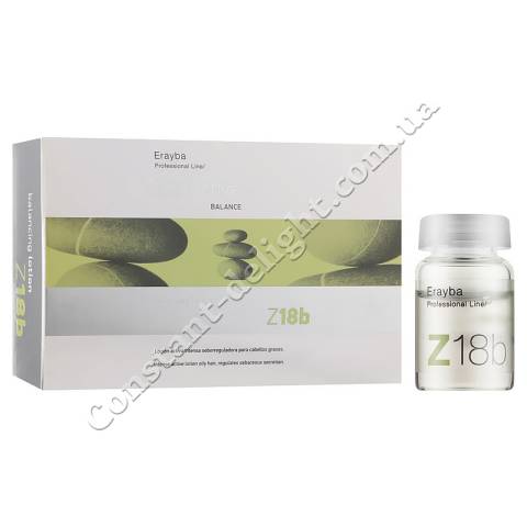Лосьйон в ампулах проти жирного волосся Erayba ZenActive Z18b Balancing Lotion 12x8 ml