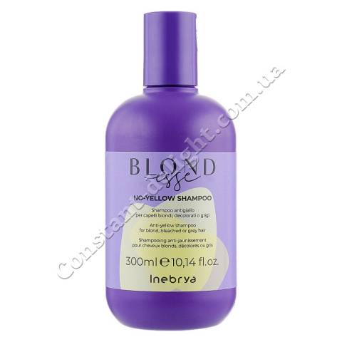 Шампунь для осветленных или седых волос с антижелтым эффектом Inebrya Blondesse No-Yellow Shampoo 300 ml