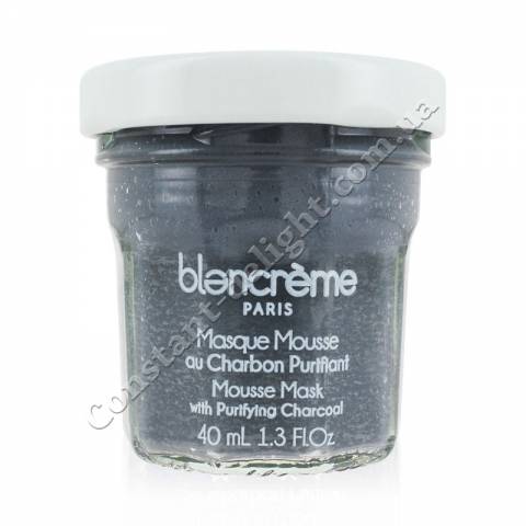 Маска-мусс для лица очищающая Уголь Blancrème Mousse Mask with Purifying Charcoal 40 ml