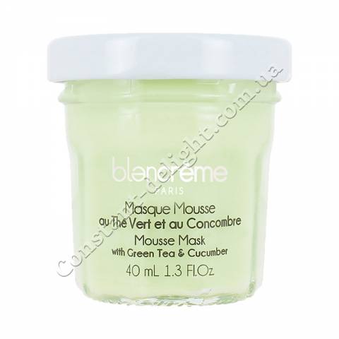 Маска-мус для особи з Зеленим чаєм і огірки Blancrème Mousse Mask with Green Tea & Cucumber 40 ml