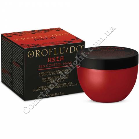 Маска для блиску і м'якості волосся Revlon Orofluido Asia Control Mask 250 ml