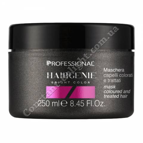 Маска для блиску волосся Professional Hairgenie Bright Color Mask For Coloured and Treated Hair 250 ml