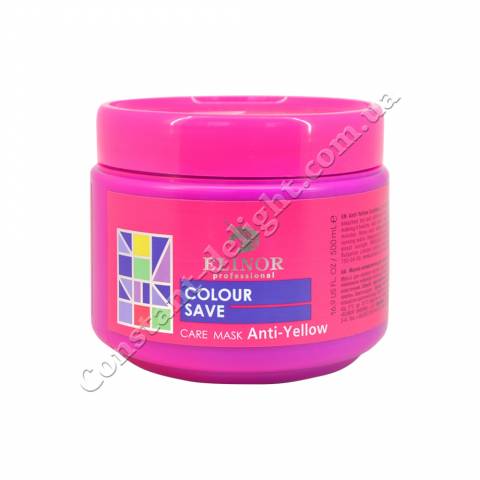 Маска для холодних відтінків волосся Elinor Professional Anti-Yellow Care Mask 500 ml