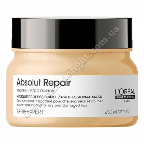 Маска для интенсивного восстановления поврежденных волос L'Oreal Professionnel Serie Expert Absolut Repair Gold Quinoa+Protein Mask 250 ml