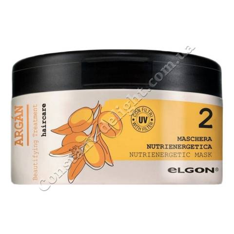 Маска для живлення та зволоження волосся з аргановим маслом Elgon Argan Nutrienergetic Mask 250 ml