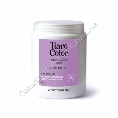 Маска для сяйва і збереження кольору фарбованого волосся Tiare Color Postcolor Illuminating 1000 ml