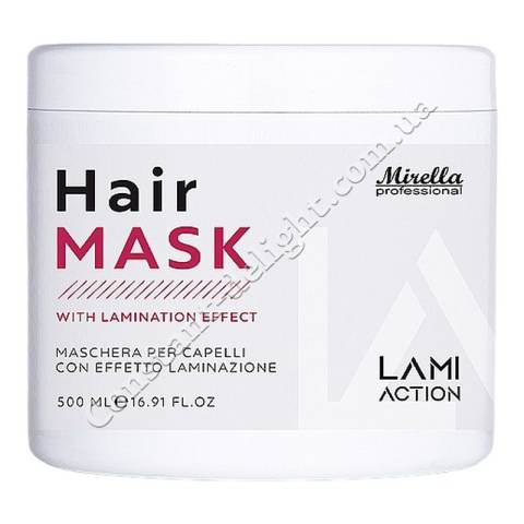 Маска для волосся з ефектом ламінування Mirella Professional Lami Action Hair Mask 500 ml
