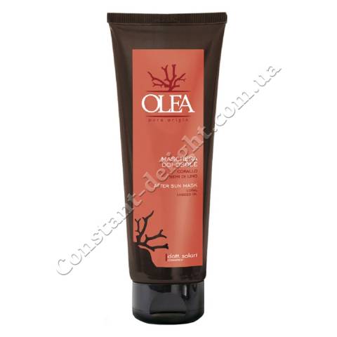 Маска для волосся захист від сонця з екстрактом корала і маслом льону Dott. Solari Olea After Sun Mask With Coral Extract And Linseed Oil 150 ml