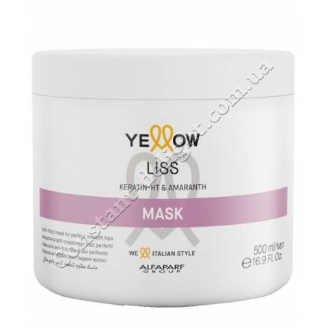 Маска для випрямлення волосся Yellow Liss Keratin-HT and Amaranth Mask 500 ml