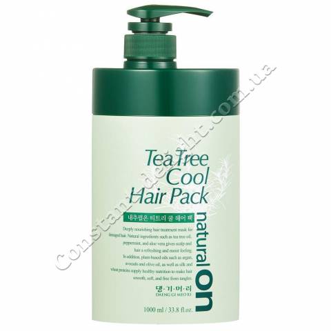 Маска для волос освежающая на основе чайного дерева Daeng Gi Meo Ri Naturalon Tea Tree Cool Hair Pack 1000 ml