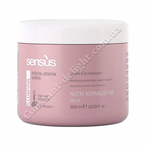 Маска питательная для тонких и сухих волос Sens.us Nutri Normal & Fine Mask 500 ml