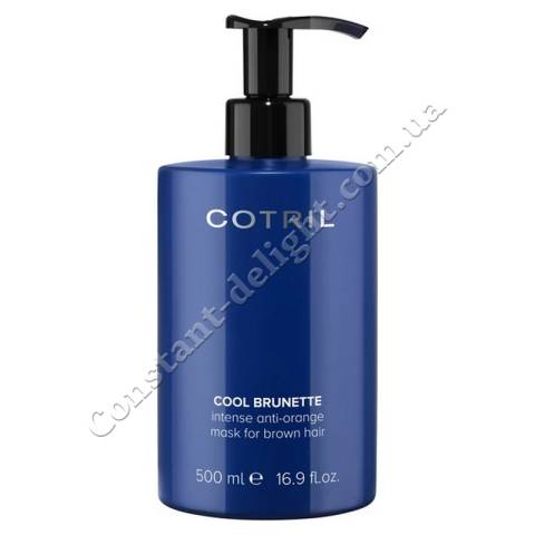 Маска против оранжевого цвета для каштановых волос Cotril Cool Brunette Anti-Orange Mask for Brown Hair 500 ml