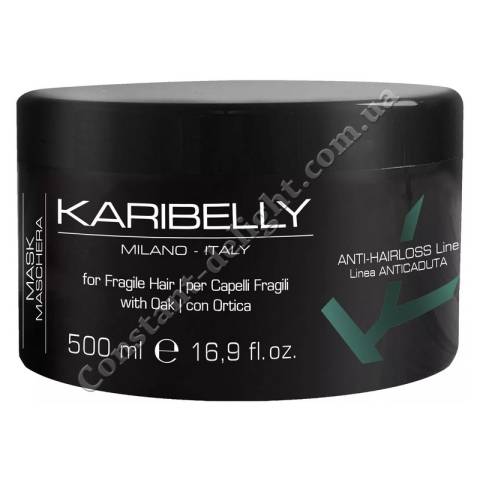 Маска проти випадіння волосся з арнікою та кропивою Karibelly Anti-Hairloss Mask 500 ml