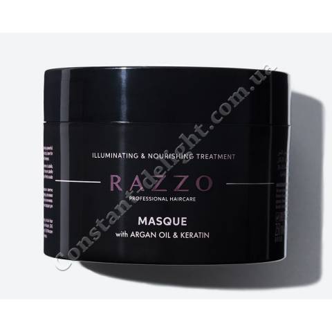 Маска для волос с аргановым маслом и кератином Razzo Masque Argan Oil & Keratin  250 ml