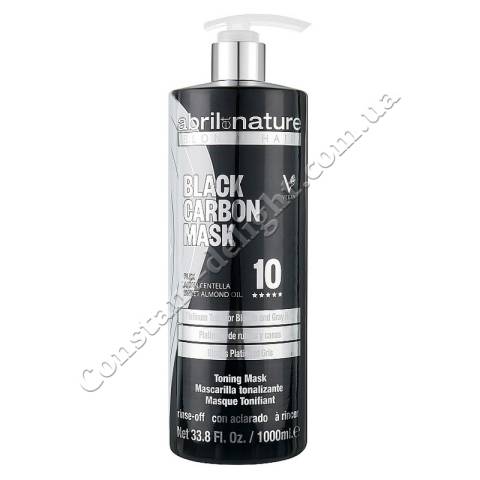 Маска тонирующая для волос Abril et Nature Black Carbon Toning Mask 1000 ml