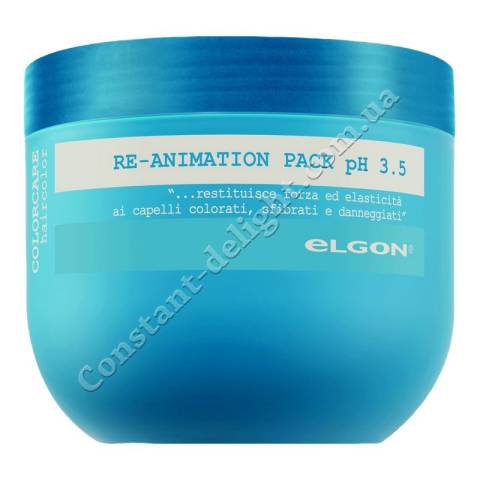 Маска відновлює для пошкодженого волосся Elgon Colorcare Re-Animation Pack pH 3.5, 300 ml