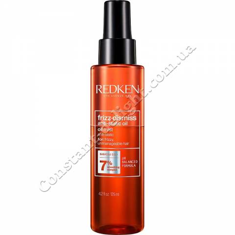 Масло-спрей для волосся проти небажаних завитків з антистатичним ефектом Redken Frizz Dismiss Anti-Static Oil Mist 125 ml