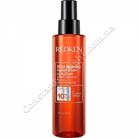 Масло-сироватка для захисту волосся від вологи Redken Frizz Dismiss Instant Deflate Oil-in Serum 125 ml